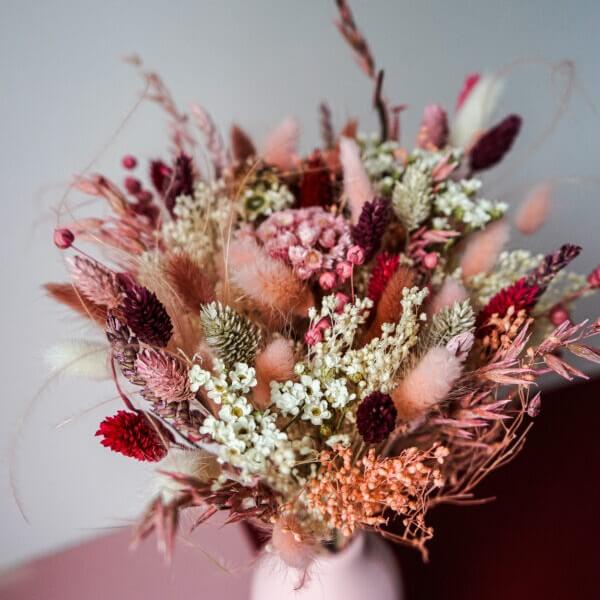 bouquet de fleurs séchées