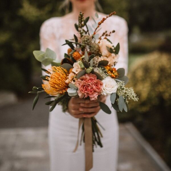 bouquet mariée fleurs séchées