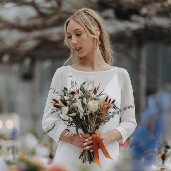 bouquet mariée fleurs séchées