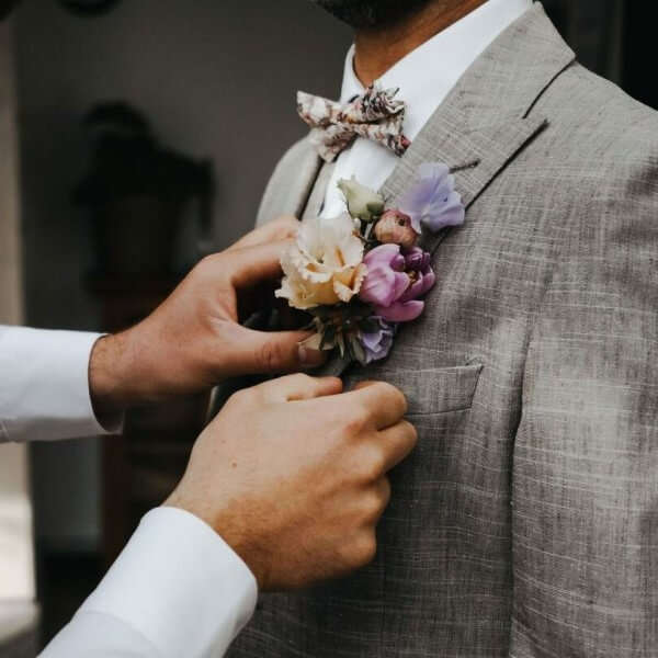 boutonnière homme mariage