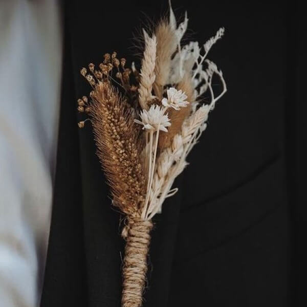 boutonnière homme mariage