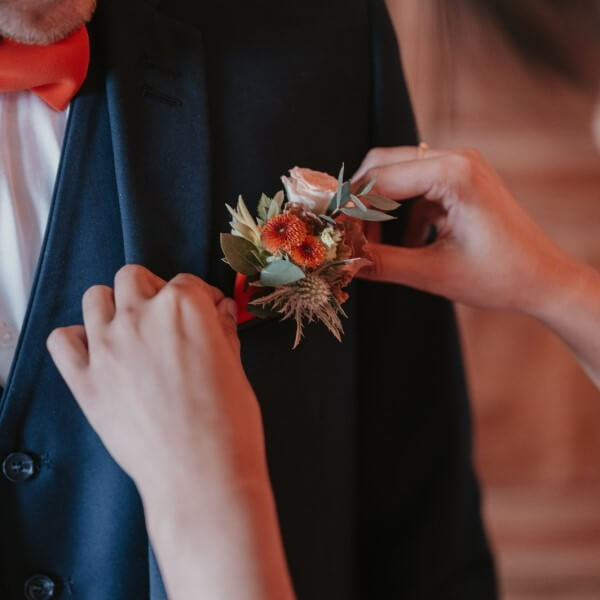 boutonnière homme mariage