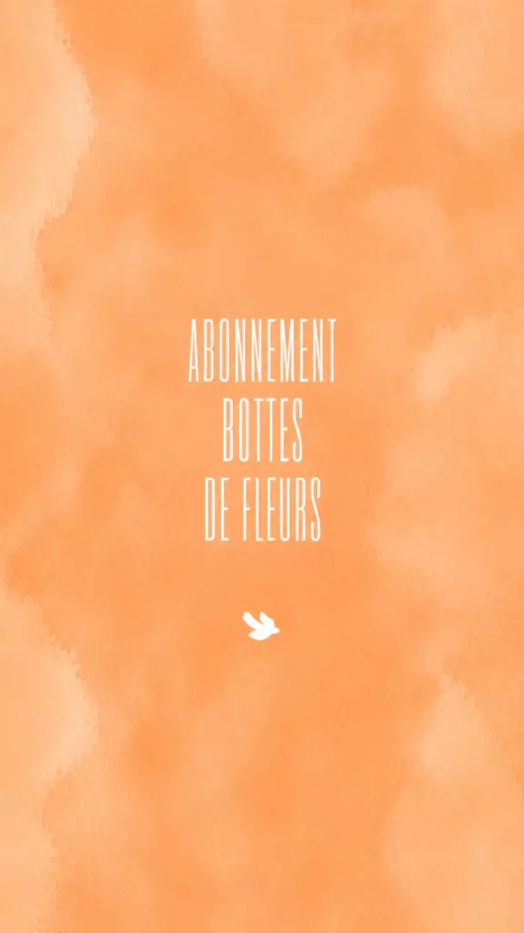 Abonnement botte de fleurs