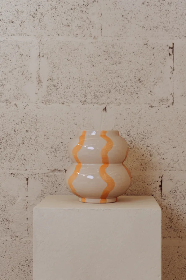 Vase en céramique Ondes solaires