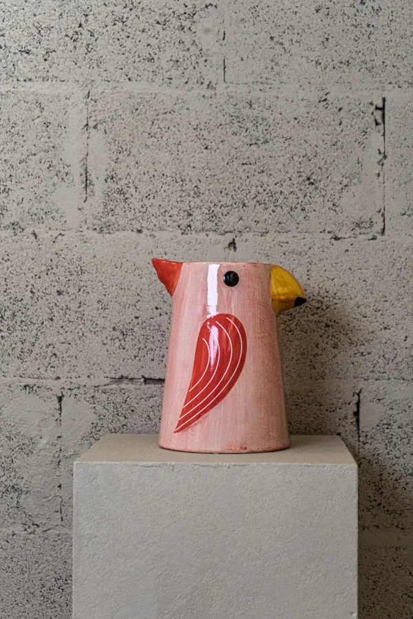Vase / Carafe Oiseau Rose