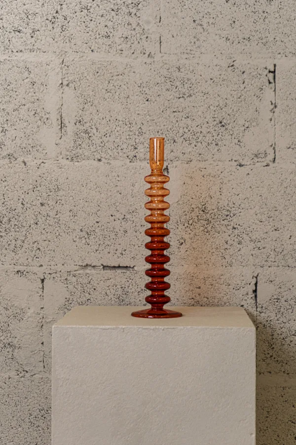 Bougeoir Amber Spiral