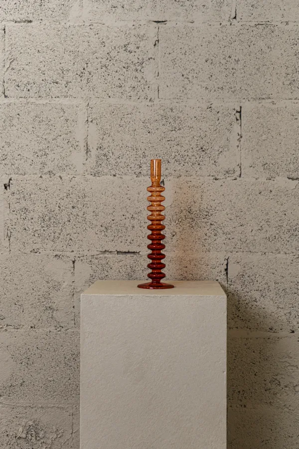 Bougeoir Amber Spiral