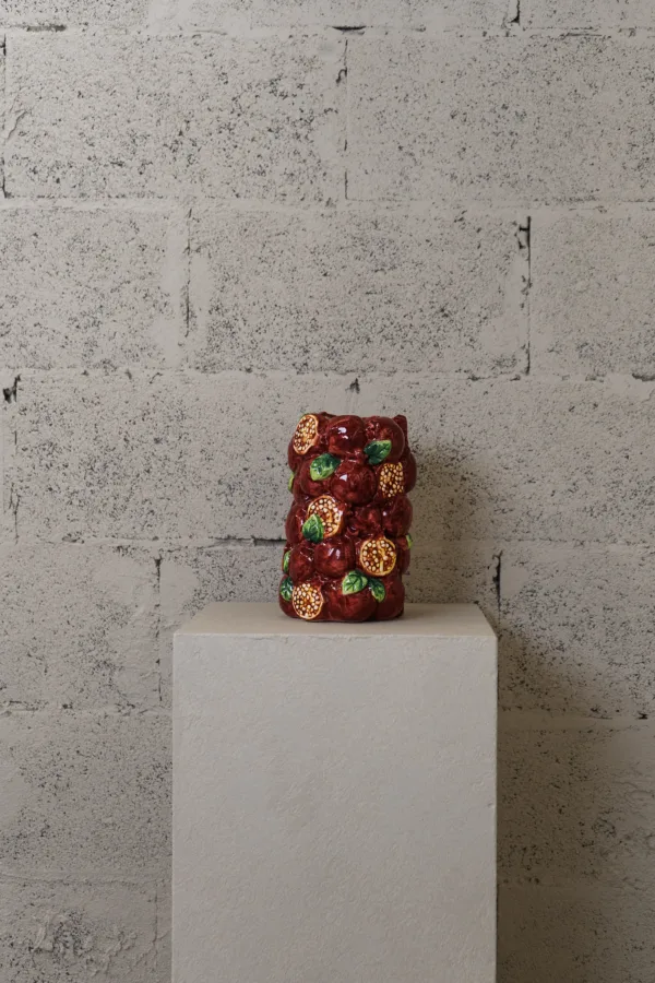 Vase Grenade en céramique émaillée