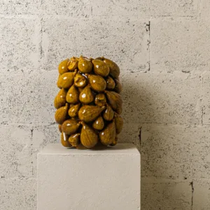 Vase Figues dorées en céramique émaillée – Image 2