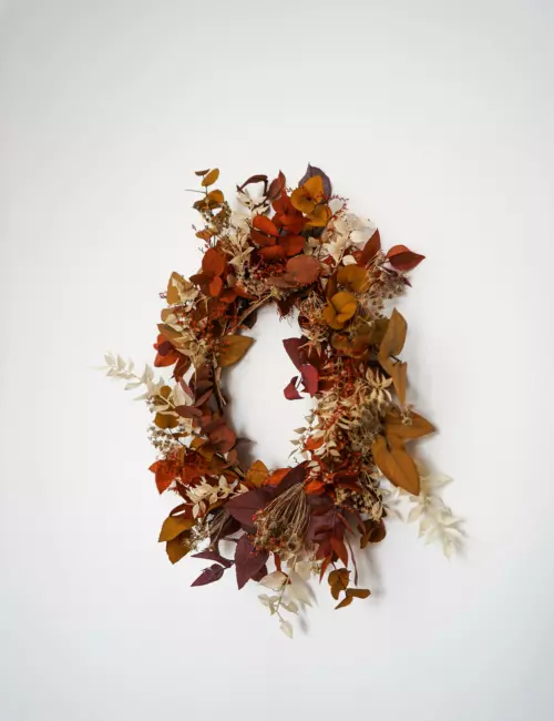 Atelier – couronne d’automne