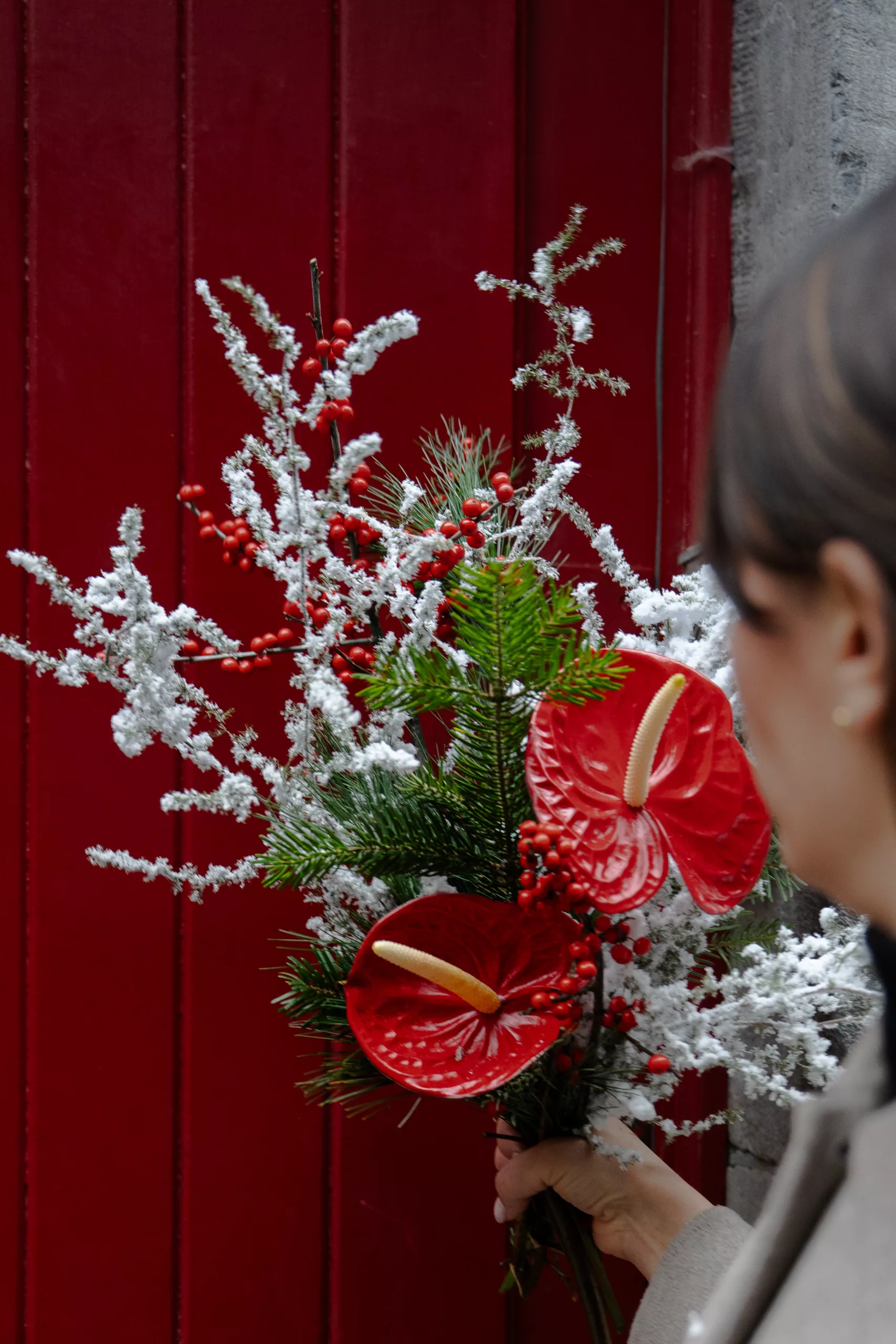 bouquet signature - Rouge d’hiver